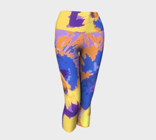 SUNFLOWER YOGA POSTURES-YOGA CAPRIS BY ARAARTIST preview