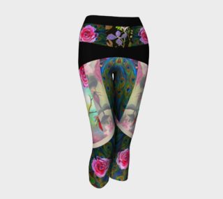 Peacock and Peony Evening Yoga Capris preview