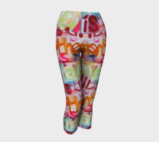 LOVE IS ALL THERE IS Yoga Capri Leggings preview