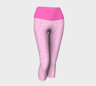 Cartoon Rose Yoga Capris with Pink Band preview