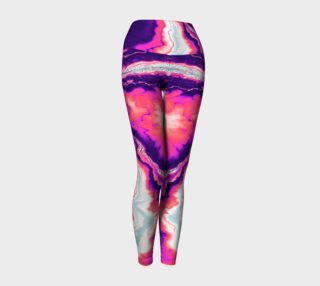 Pink and Purple Geode Yoga Leggings preview