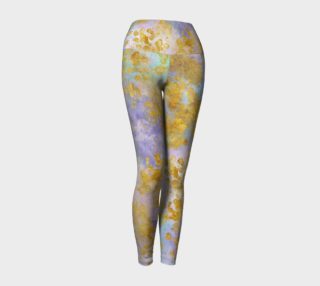 Watercolor and Golden Flakes-Yoga Leggings preview