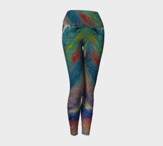 Aperçu de Abstract Rainbow Yoga Leggings