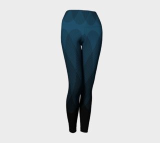 Blue to Black Ombre Signal Yoga Leggings preview