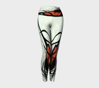 Abstract Calligraphy Oneness Yoga Pants preview