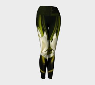 White Water Lily Yoga Leggings preview
