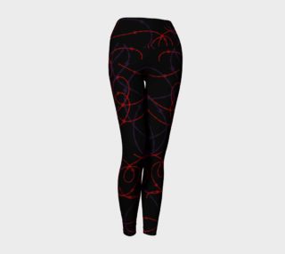 Gothic Barbed Wire Print Leggings by Tabz Jones  preview