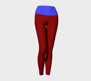 Wine and Blue Yoga Leggings preview
