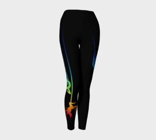 Aerial Ombre - Midnight Rainbow Yoga Leggings preview