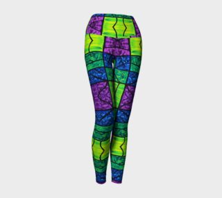 Serenity Stained Glass Yoga Leggings preview