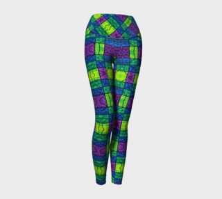 Serenity Stained Glass II Yoga Leggings preview