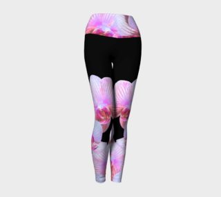Nighttime Orchids Yoga Leggings preview