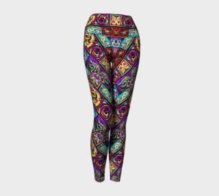 Ionic Stained Glass Yoga Leggings III preview