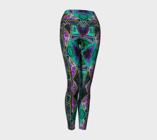 Tourmaline Stained Glass Yoga Leggings  preview