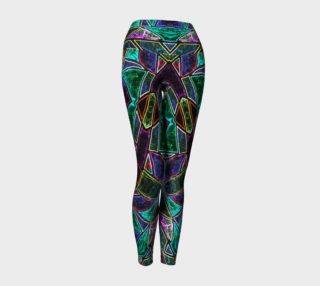Tourmaline Stained Glass Yoga Leggings II preview