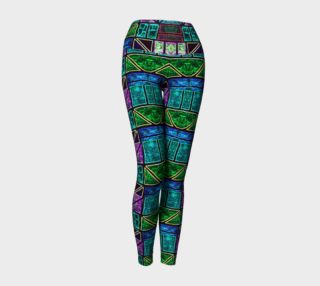 Charlevoix Stained Glass Yoga Leggings  preview