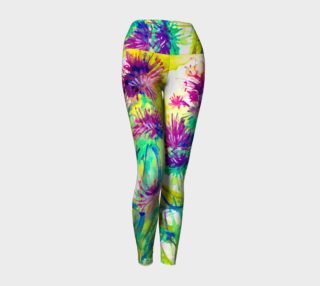 Violet Pompoms yoga leggings preview