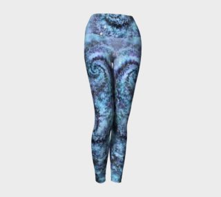 Misty Blue Galaxies Pastel Goth Leggings  preview
