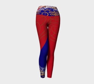 Red Blue Scroll Leggings preview