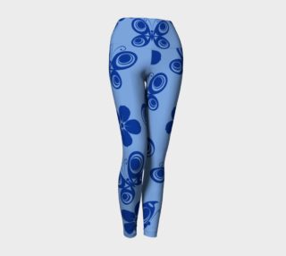 blue butterfly yoga pant preview