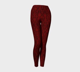 Red Damask Goth Leggings  preview