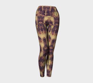 Stained Glass Lion Abstract Print Leggings  preview