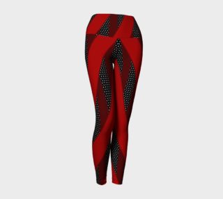 Optical Illusion Red Stripe Leggings  preview