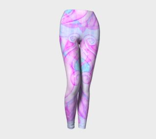 Sparkling Waves abstract art leggings  preview