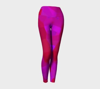 Red Hot Pink modern art leggings  preview