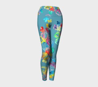 Rainbow  Brite with Blue  YOGA Leggings preview