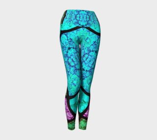 Nostalgia Stained Glass Yoga Leggings III preview