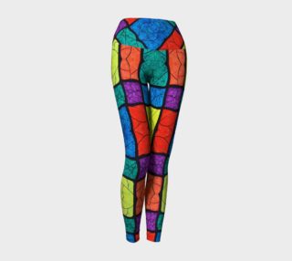 Nouveau Stained Glass II Yoga Leggings preview