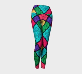 Nouveau Stained Glass Yoga Leggings II preview