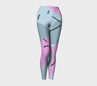 Abstract Pink Splash Yoga Pants preview