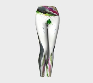 Earth Mother Abstract Watercolor Yoga Leggings preview