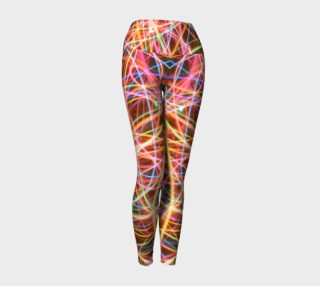 Christmas Light Trails Yoga Leggings preview