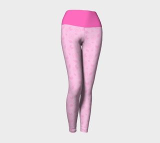 Aperçu de Cartoon Rose Yoga Leggings with Pink Band