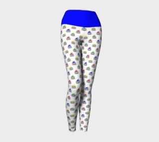 Rock Star Yoga Leggings with Blue Band preview