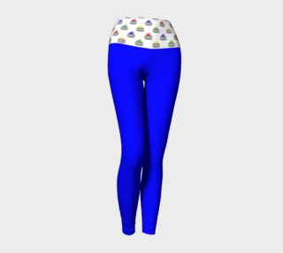 Blue Yoga Leggings with Rock Star Band preview