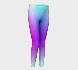 Purple Ombre Four-Color Flame Youth Leggings preview