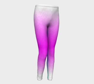 Pink Ombre Four-Color Flame Youth Leggings preview