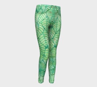Green foliage Youth Leggings preview