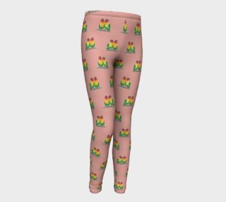 Fischer's lovebirds pattern Youth Leggings preview