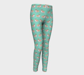 Welsh corgi dogs pattern Youth Leggings preview