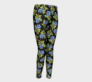 Blueberry Sprig Youth Leggings preview