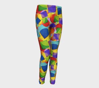 Aperçu de Candy Rainbow Geometric Youth Leggings