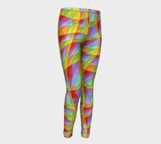 Rainbow Plaid Youth Leggings preview