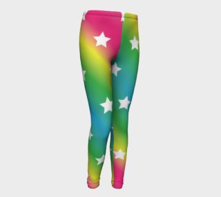 Kids Rainbow Leggings with Stars preview