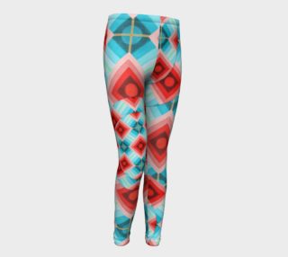 Groovy Argyle Youth Leggings preview