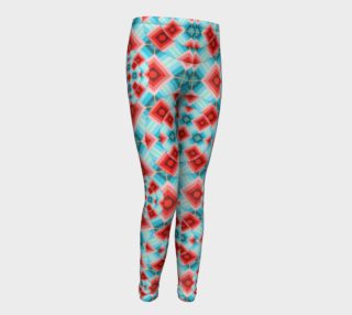Groovy Chintz Youth Leggings small print preview